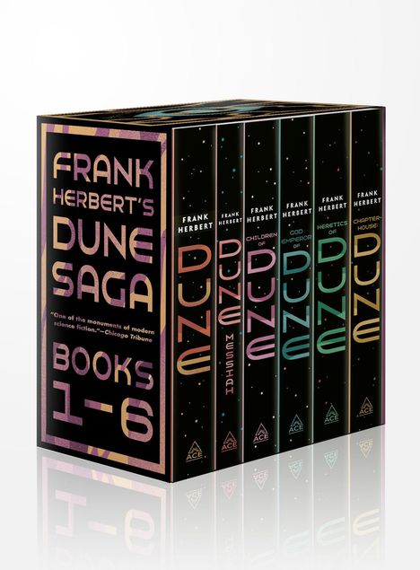 Frank Herbert: Frank Herbert's Dune Saga 6-Book Boxed Set: Dune, Dune Messiah, Children of Dune, God Emperor of Dune, Heretics of Dune, and Chapterhouse: Dune, 6 Bücher