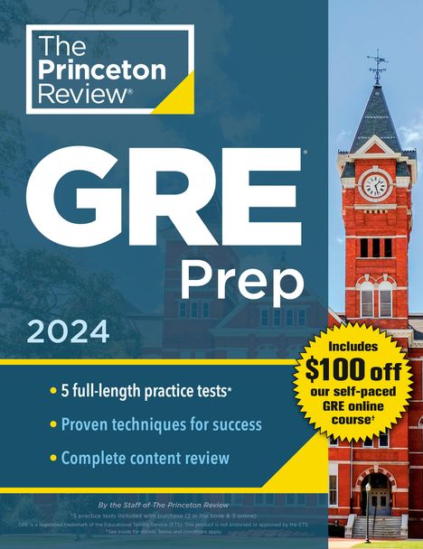 Princeton Review: Princeton Review GRE Prep, 2024, Buch