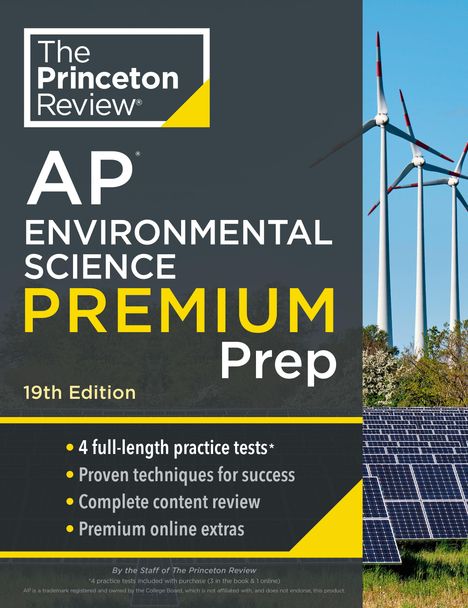 The Princeton Review: Princeton Review AP Environmental Science Premium Prep, 19th Edition, Buch