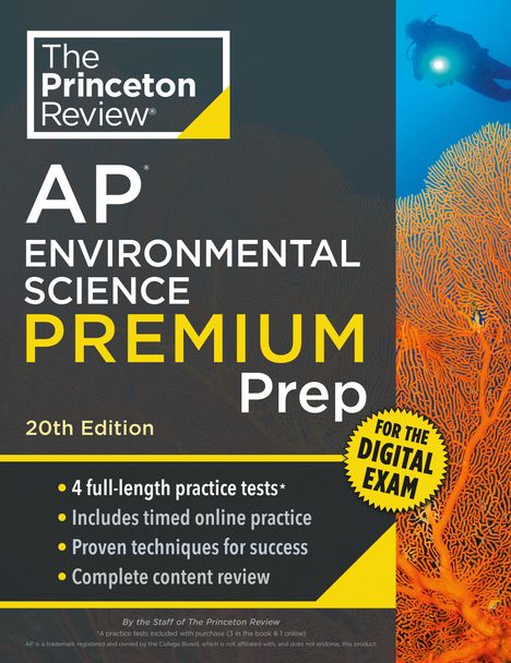 The Princeton Review: Princeton Review AP Environmental Science Premium Prep, 20th Edition, Buch