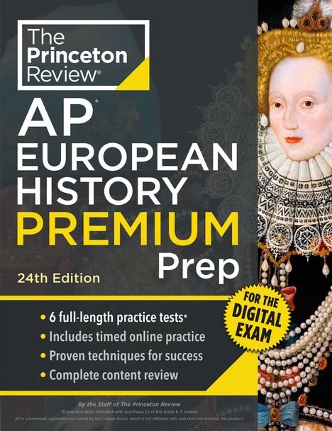 The Princeton Review: Princeton Review AP European History Premium Prep, 24th Edition, Buch