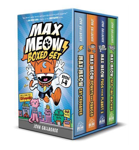 John Gallagher: Max Meow Boxed Set: Welcome to Kittyopolis (Books 1-4), Buch