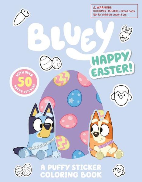 Penguin Young Readers Licenses: Bluey: Happy Easter! a Puffy Sticker Coloring Book, Buch