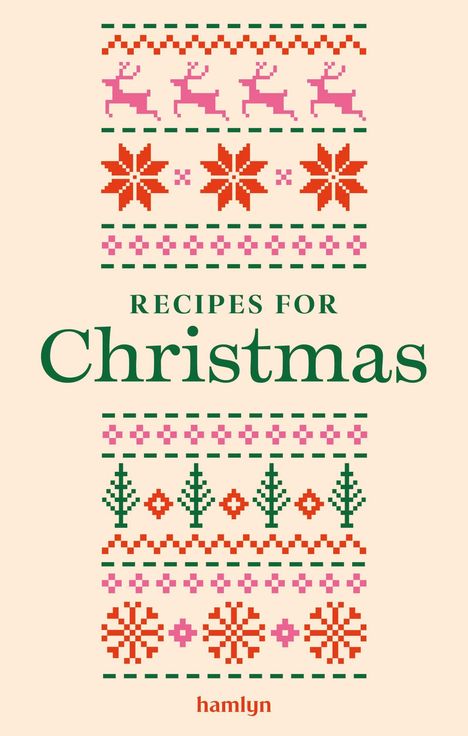 "RECIPES FOR CHRISTMAS" und "COVER TO BE REVEALED" auf gelbem Hintergrund, darunter "hamlyn".