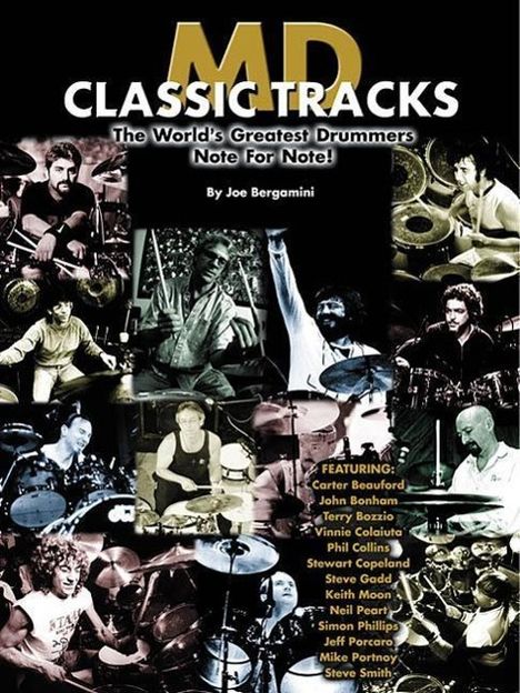 Joe Bergamini: MD Classic Tracks: The World's Greatest Drummers Note for Note!, Buch