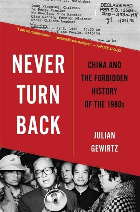 Julian Gewirtz: Never Turn Back, Buch