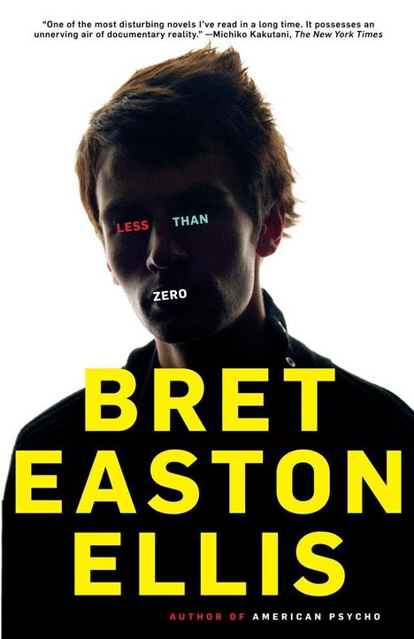 Bret Easton Ellis: Less Than Zero, Buch