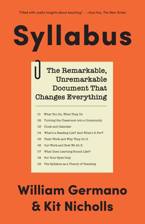 William Germano: Syllabus, Buch