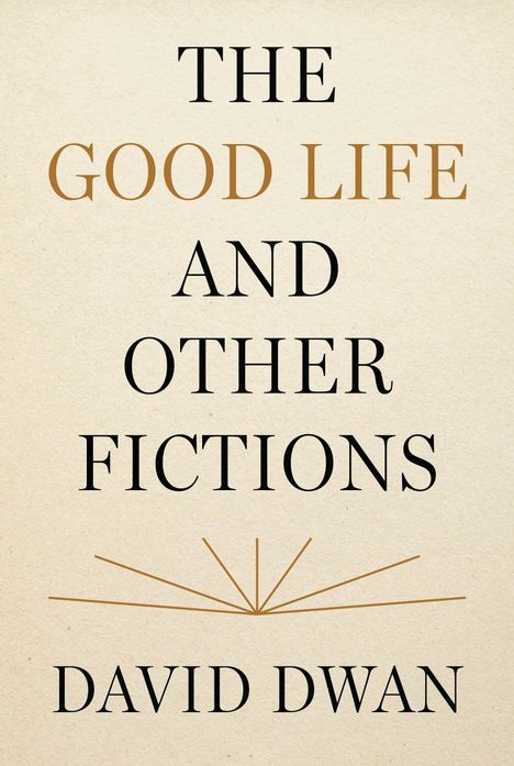 Text: "THE GOOD LIFE AND OTHER FICTIONS DAVID DWAN". Schlichte beige Hintergrundfläche.