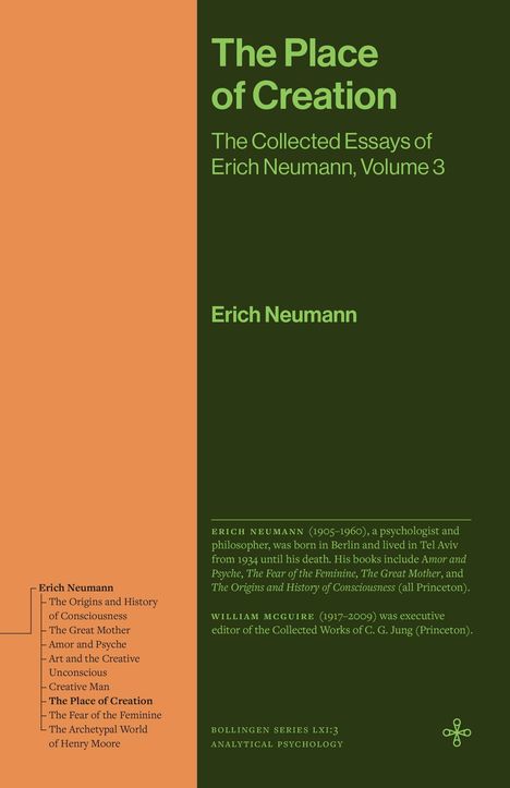 Erich Neumann: The Place of Creation, Buch