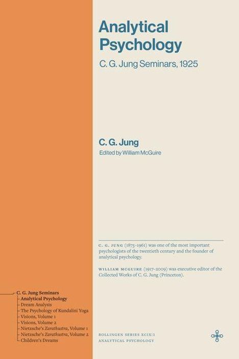 Analytical Psychology, C. G. Jung Seminars, 1925. C. G. Jung, Edited by William McGuire. Hellblaues, minimalistisches Cover.