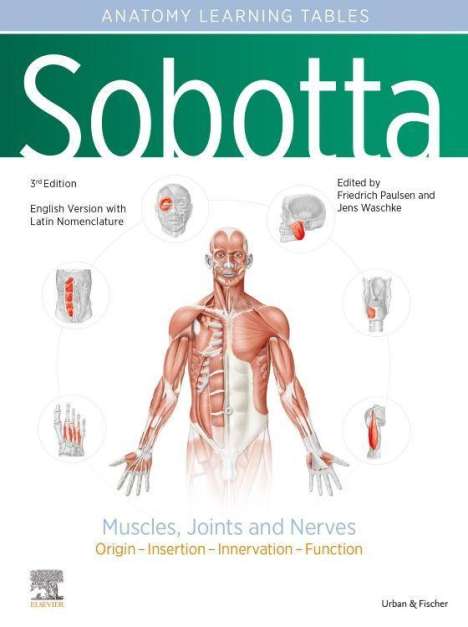 Sobotta Learning Tables of Muscles, Joints and Nerves, English/Latin, Buch