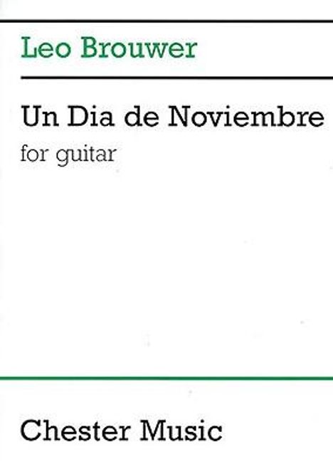 Un Dia de Noviembre: For Guitar, Buch