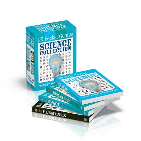 Dk: Pocket Genius Science 4-Book Collection, Diverse