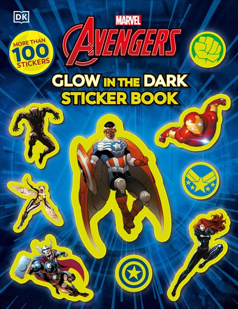 Dk: Marvel Avengers Glow in the Dark Sticker Book, Buch