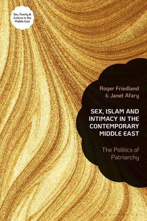 Titel: "Sex, Islam and Intimacy in the Contemporary Middle East." Cover mit goldenen, wellenartigen Mustern.