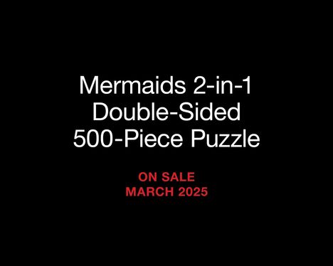 Running Press: Mermaids 2-In-1 Double-Sided 500-Piece Puzzle, Buch