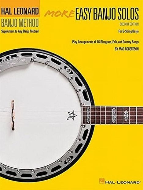 Will Schmid: More Easy Banjo Solos: For 5-String Banjo, Buch