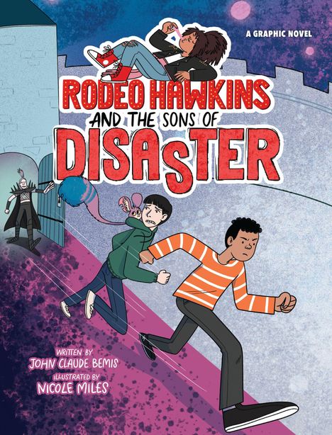 "Rodeo Hawkins and the Sons of Disaster", eine Graphic Novel. Zwei Jugendliche flüchten vor einem mysteriösen Mann.