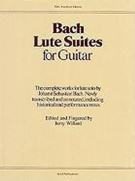 Johann Sebastian Bach: Lute Suites for Guitar, Noten
