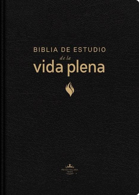 Vida: Rvr60, Biblia de Estudio de la Vida Plena, Edición Clásica, Piel Fabricada, Negro, Palabras de Jesús En Rojo, Comfort Print, Buch