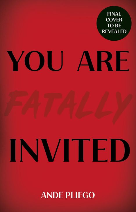 Ande Pliego: You Are Fatally Invited, Buch