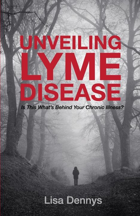 Unveiling Lyme Disease. Is This What's Behind Your Chronic Illness? Silhouette einer Person im nebligen Wald.