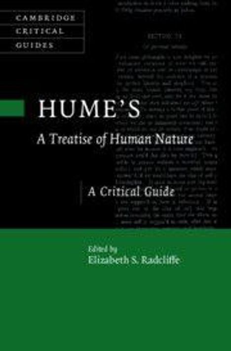 Der Text stellt Hume's "A Treatise of Human Nature: A Critical Guide" dar, bearbeitet von Elizabeth S. Radcliffe.