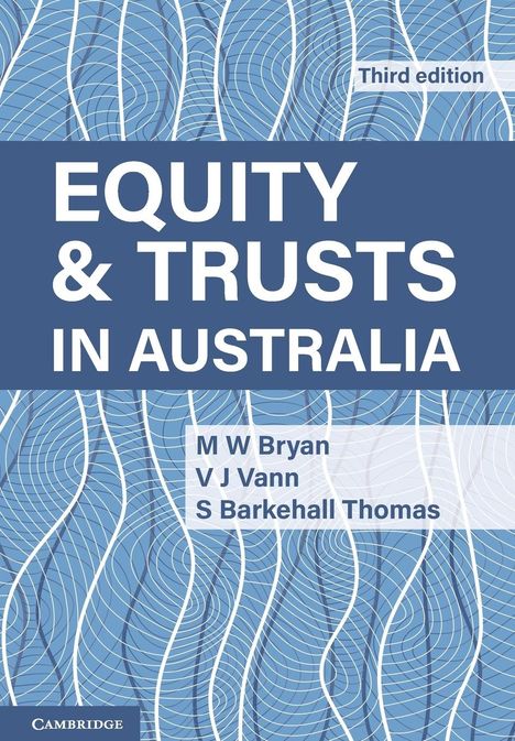 Michael Bryan: Equity and Trusts in Australia, Buch