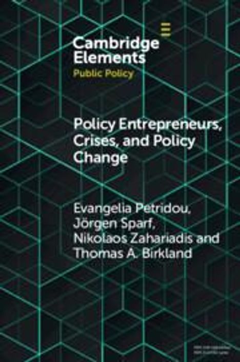 Evangelia Petridou: Policy Entrepreneurs, Crises, and Policy Change, Buch