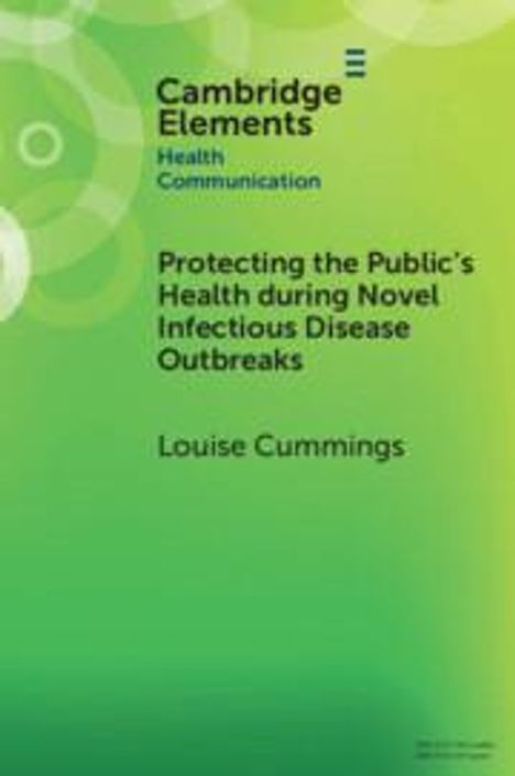 Louise Cummings: Protecting the Public's Health During Novel Infectious Disease Outbreaks, Buch