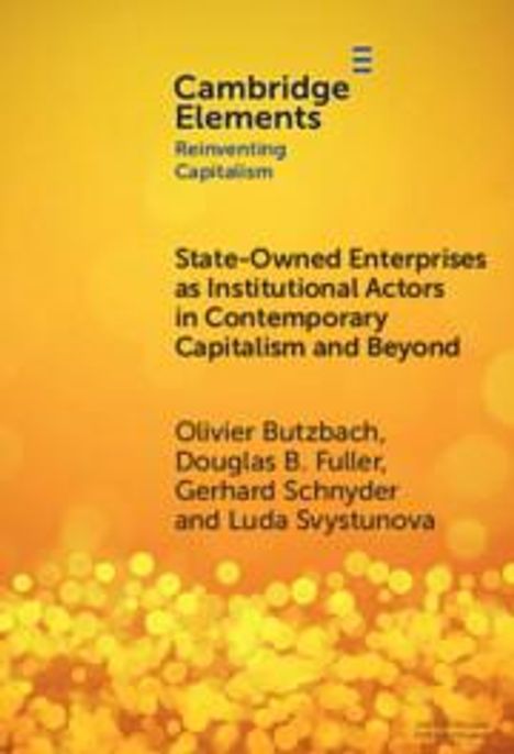 Douglas B. Fuller: State-Owned Enterprises as Institutional Actors in Contemporary Capitalism and Beyond, Buch