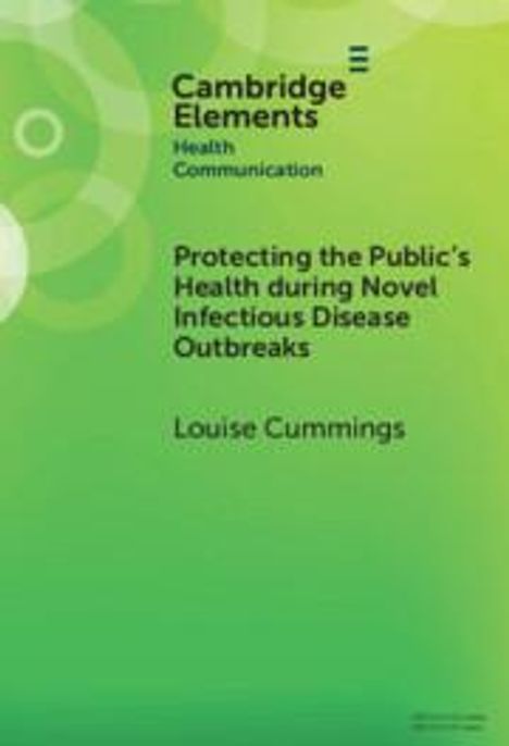 Louise Cummings: Protecting the Public's Health During Novel Infectious Disease Outbreaks, Buch