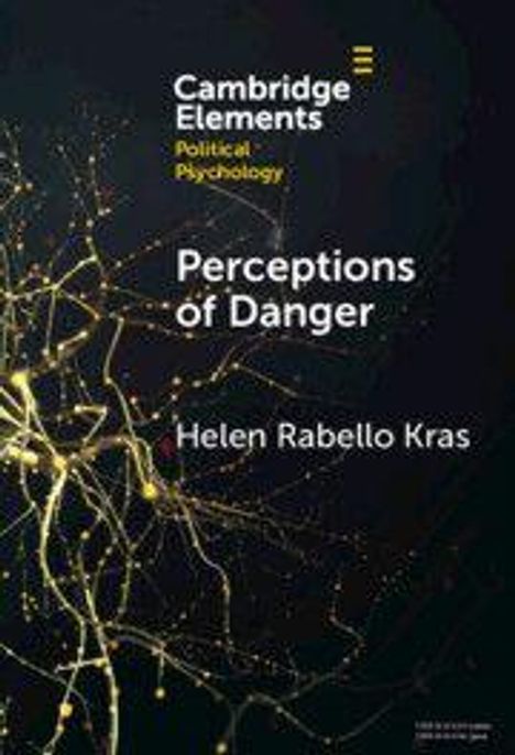 "Cambridge Elements Political Psychology. Perceptions of Danger. Helen Rabello Kras." Strukturelles Netz aus gelben Linien.