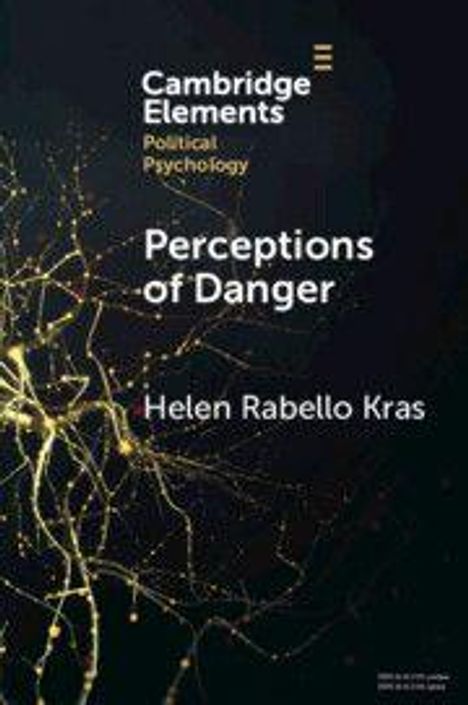 "Perceptions of Danger" von Helen Rabello Kras. Dunkler Hintergrund mit gelbem neuronalen Netzwerk-Muster.