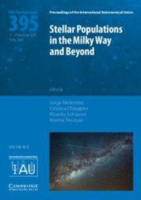 "Stellar Populations in the Milky Way and Beyond", von Jorge Melendez et al. Blaues Cover mit einem Bild der Galaxie.