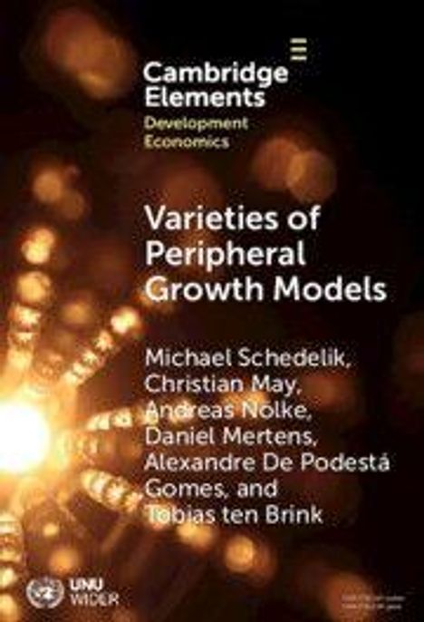 "Varieties of Peripheral Growth Models" von Michael Schedelik und anderen auf abstraktem Hintergrund mit leuchtenden Punkten.