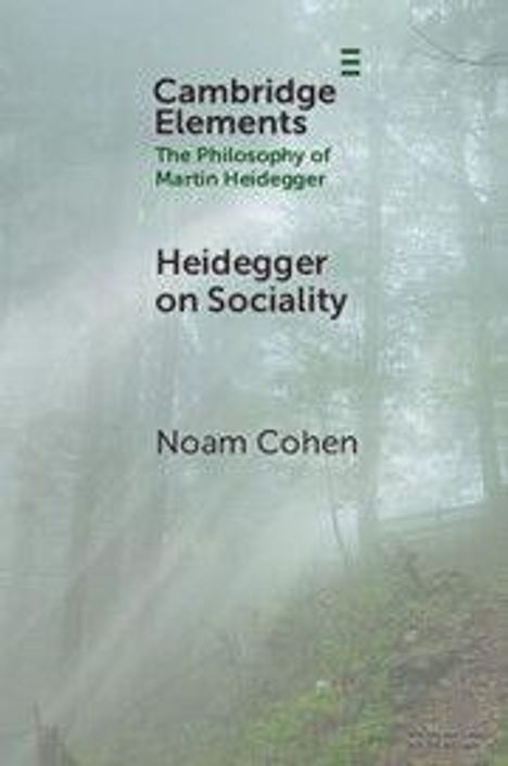 "Heidegger on Sociality", Noam Cohen. Nebliger Wald mit Bäumen im Hintergrund, Buchcover.