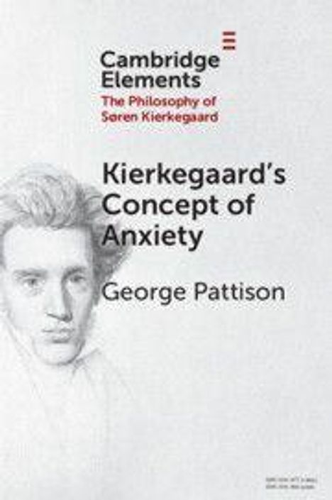 Kierkegaard’s Concept of Anxiety, George Pattison. Illustration eines Mannes mit lockigem Haar links.