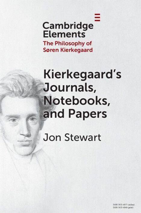 "Kierkegaard's Journals, Notebooks, and Papers" von Jon Stewart. Links ein Porträt von Søren Kierkegaard.
