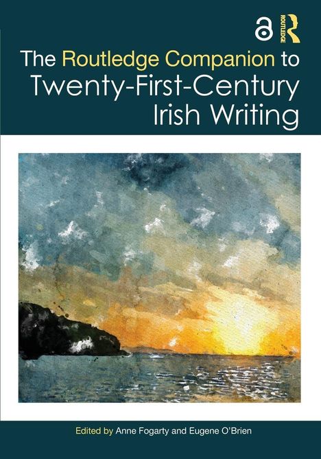 The Routledge Companion to Twenty-First-Century Irish Writing. Aquarell mit Küstenlandschaft bei Sonnenuntergang.