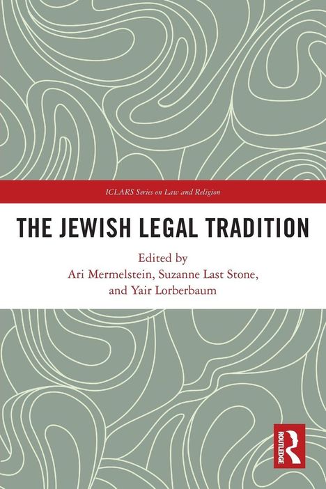 "The Jewish Legal Tradition", herausgegeben von Ari Mermelstein u.a., auf einem grau-weiß gemusterten Hintergrund.