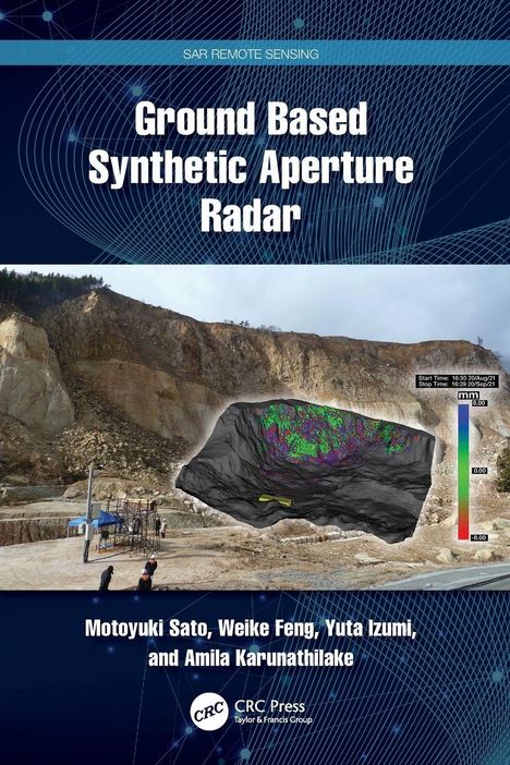 Titel: Ground Based Synthetic Aperture Radar. Untertitel: SAR Remote Sensing. Gezeigt wird ein Steinbruch mit Technik.