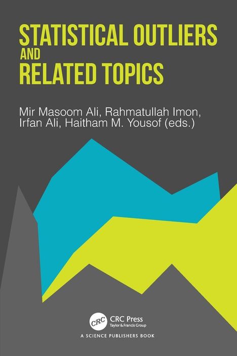 "STATISTICAL OUTLIERS AND RELATED TOPICS" und vier Herausgebernamen, abstrakte farbige Formen auf grauem Hintergrund.