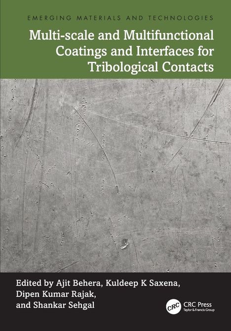 "Multi-scale and Multifunctional Coatings and Interfaces for Tribological Contacts", bearbeitet von Ajit Behera et al. Grau Muster.