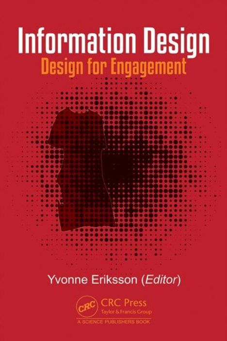 „Information Design: Design for Engagement“ von Yvonne Eriksson. Roter Hintergrund mit gepunktetem Muster.
