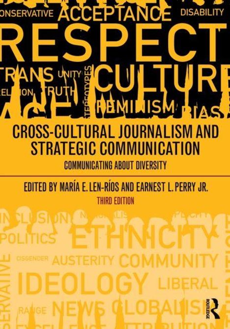 "CROSS-CULTURAL JOURNALISM AND STRATEGIC COMMUNICATION" steht zentral. Viele Wörter wie RESPECT, CULTURE, ETHNICITY sind sichtbar.
