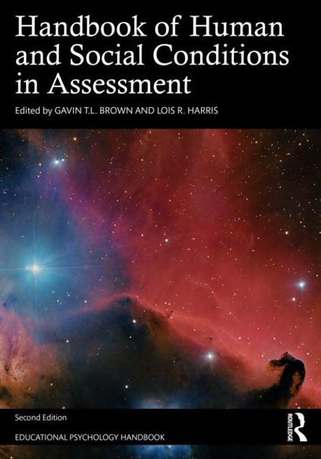 "Handbook of Human and Social Conditions in Assessment," herausgegeben von Gavin T.L. Brown und Lois R. Harris. Bunte Weltraumnebel.