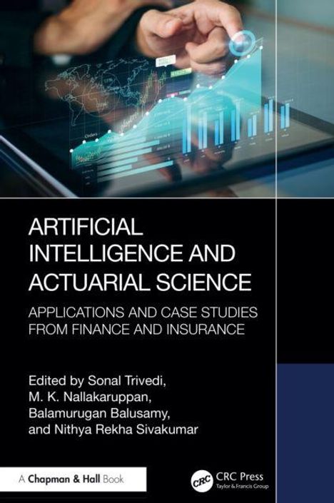 "Artificial Intelligence and Actuarial Science" von Sonal Trivedi et al. zeigt Hände über holografischen Diagrammen.