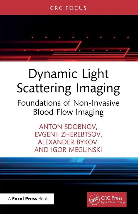 "Dynamic Light Scattering Imaging" und Autorenname auf weißem Hintergrund, darüber futuristische rote Linien auf schwarzem Grund.